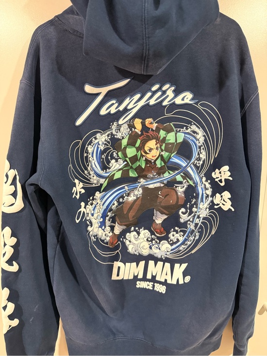 dim mak Other - Tanjiro Graphic Hoodie - Navy Dim Mak